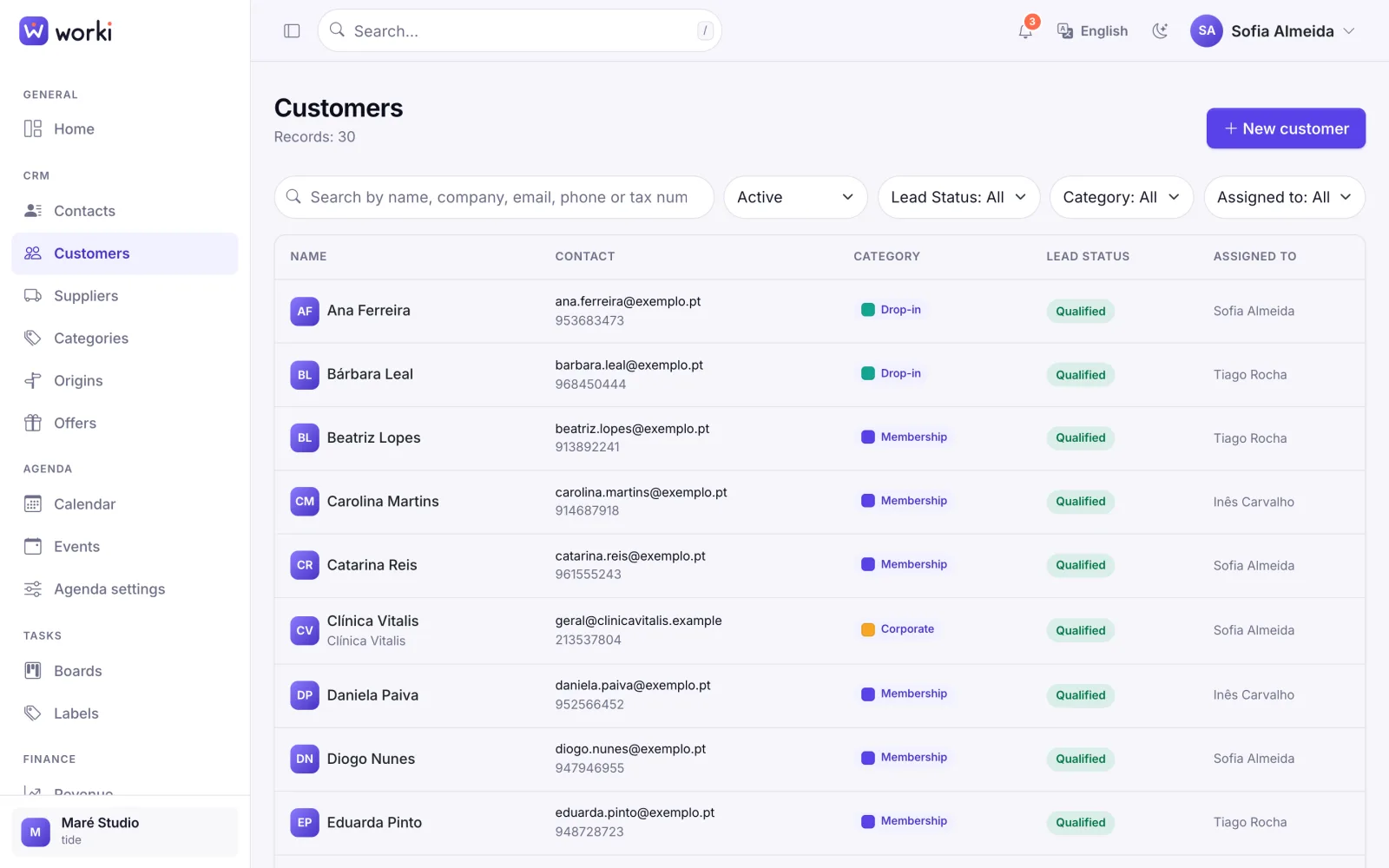 CRM en Worki